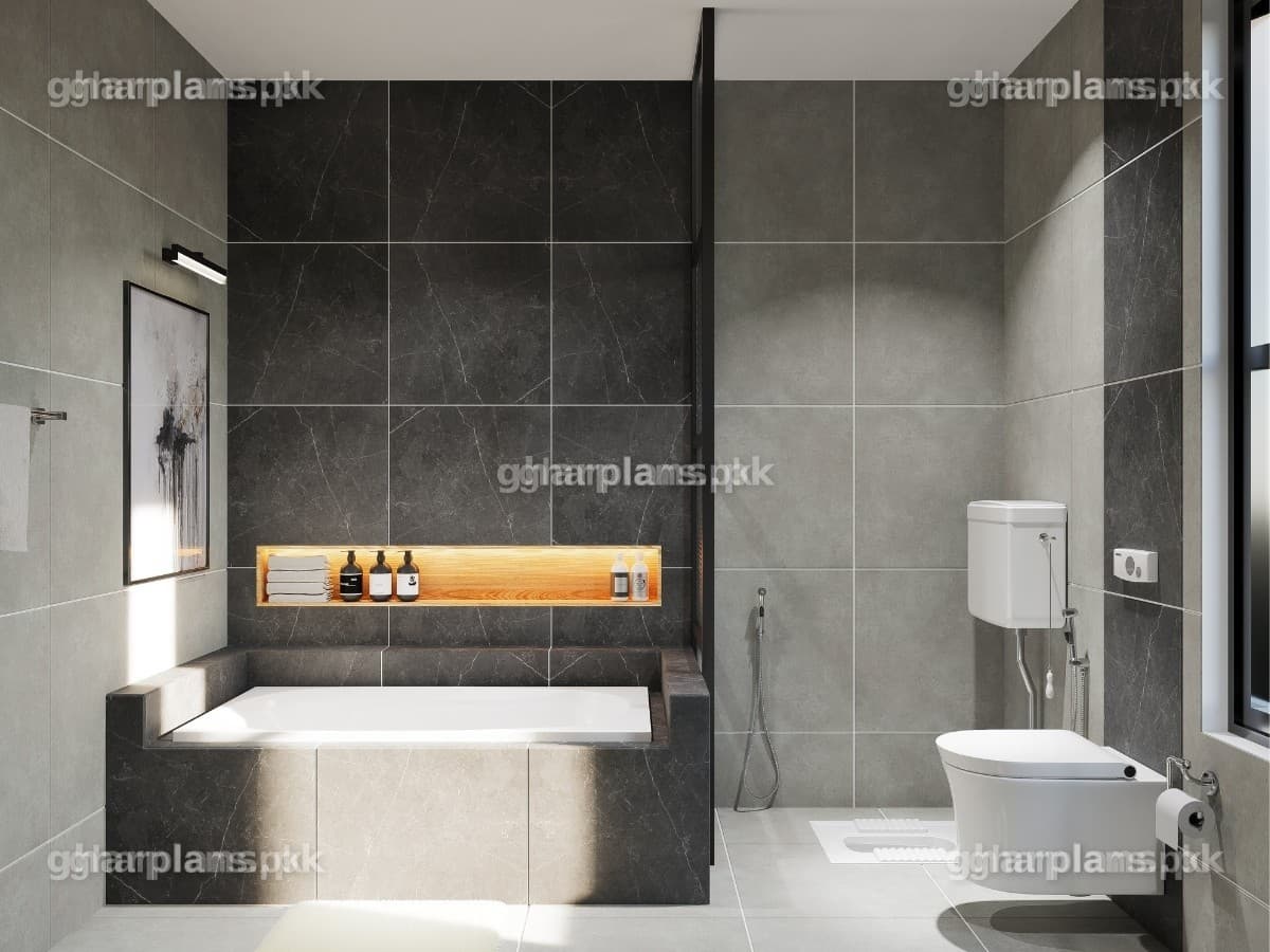 Large Sized Bathroom Design in Pakistan
