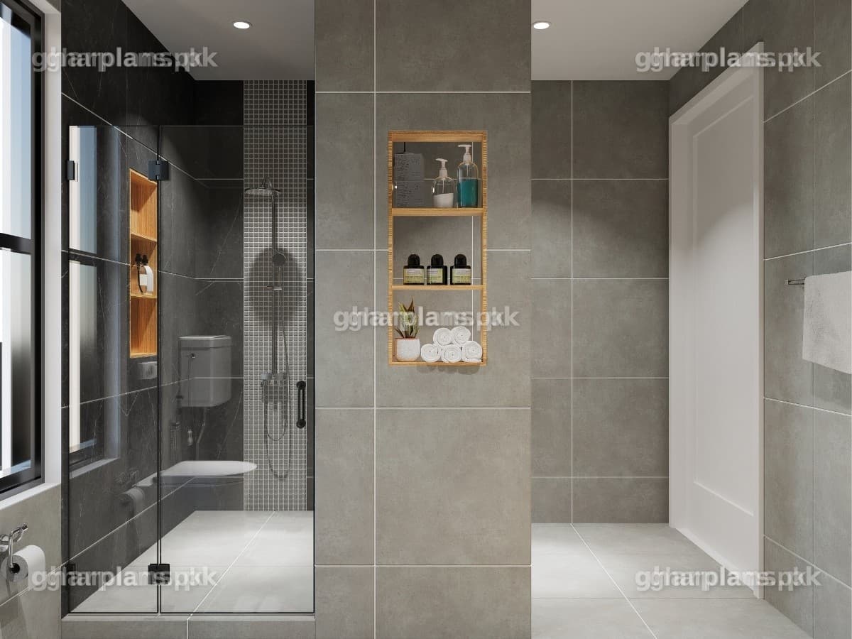 Large Sized Bathroom Design in Pakistan