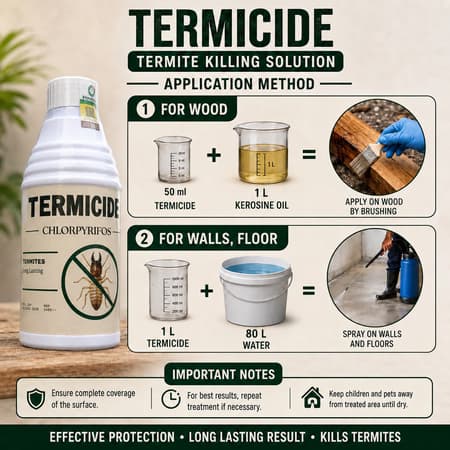 Termicide – Instant-Acting Anti-Termite Chemical for Pre & Post Construction Protection