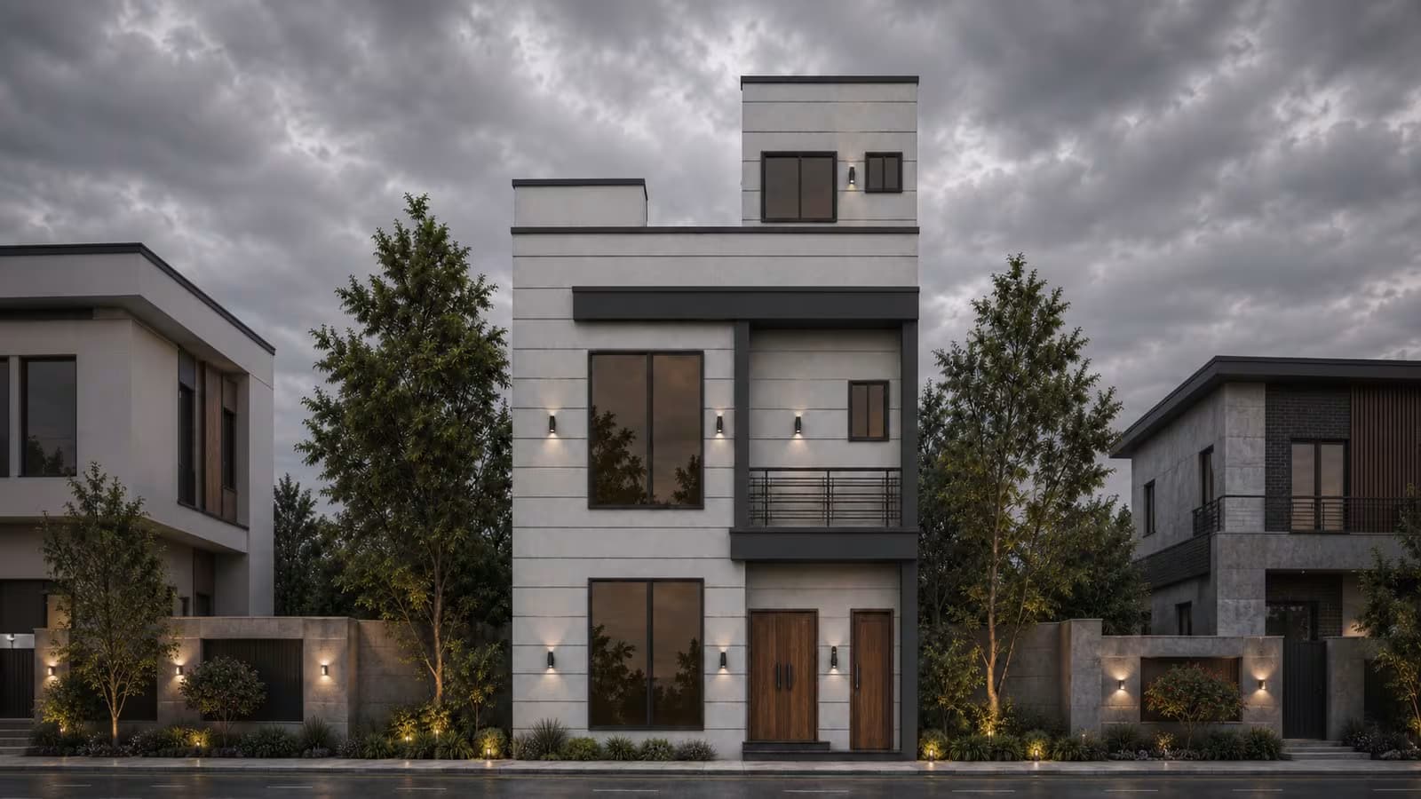 3.5 marla double storey house design front elevation with mumty – Ghar Plans