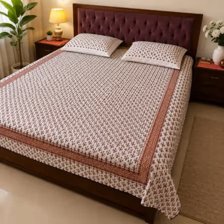 پاکستان میں بیڈ شیٹس آن لائن – تکیوں کے غلاف کے ساتھ کنگ سائز بیڈ سیٹ
