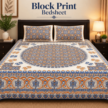 block print bedsheet