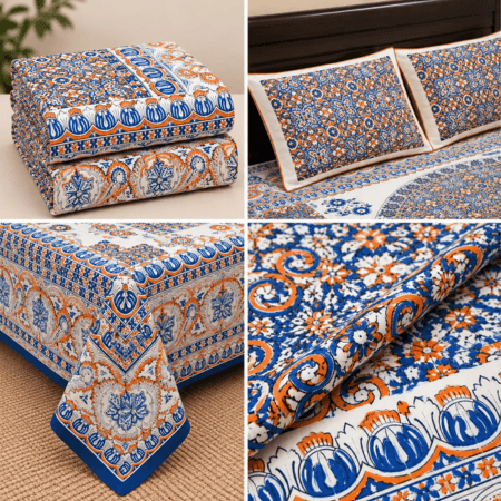 Bedsheet Pakistan – Buy Block Print Bedsheets Online