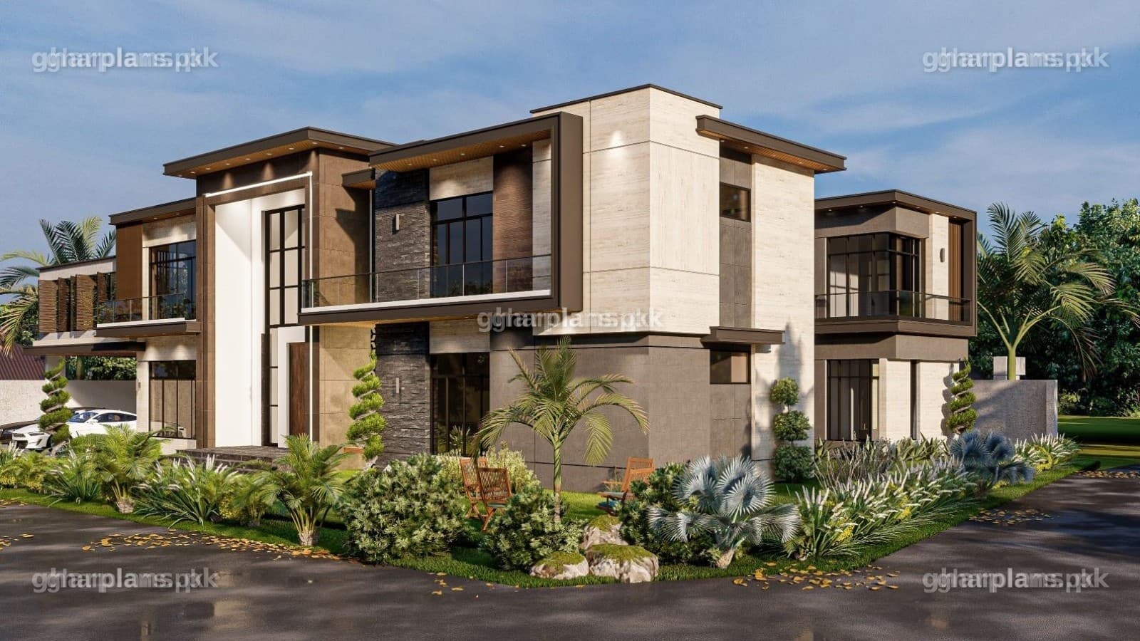 Beautiful 2 Kanal Ghar Design with Layouts and Elevation Beautiful 2 Kanal Ghar Design with Layouts and Elevation