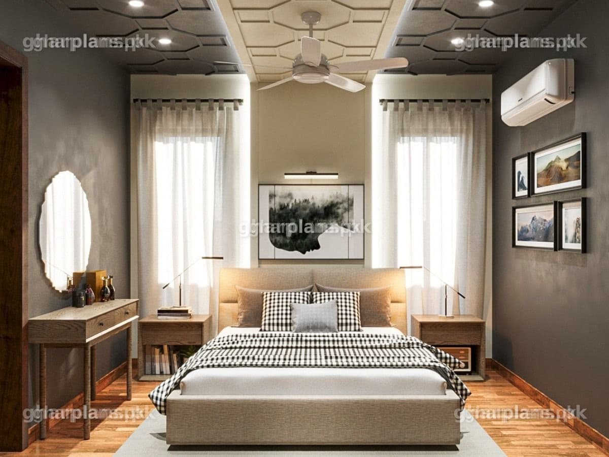 Modern Geometric False Ceiling Design for Bedroom in Pakistan | Stylish Hexagon LED Ceiling Ideas Modern Geometric False Ceiling Design for Bedroom in Pakistan | Stylish Hexagon LED Ceiling Ideas