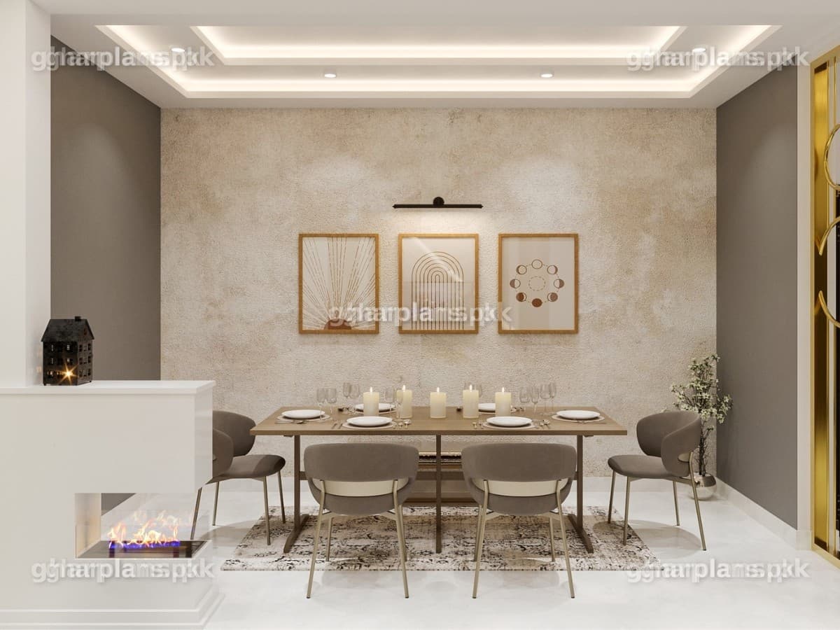 Wonderful Interior Design Idea for Drawing cum Dining Room Wonderful Interior Design Idea for Drawing cum Dining Room