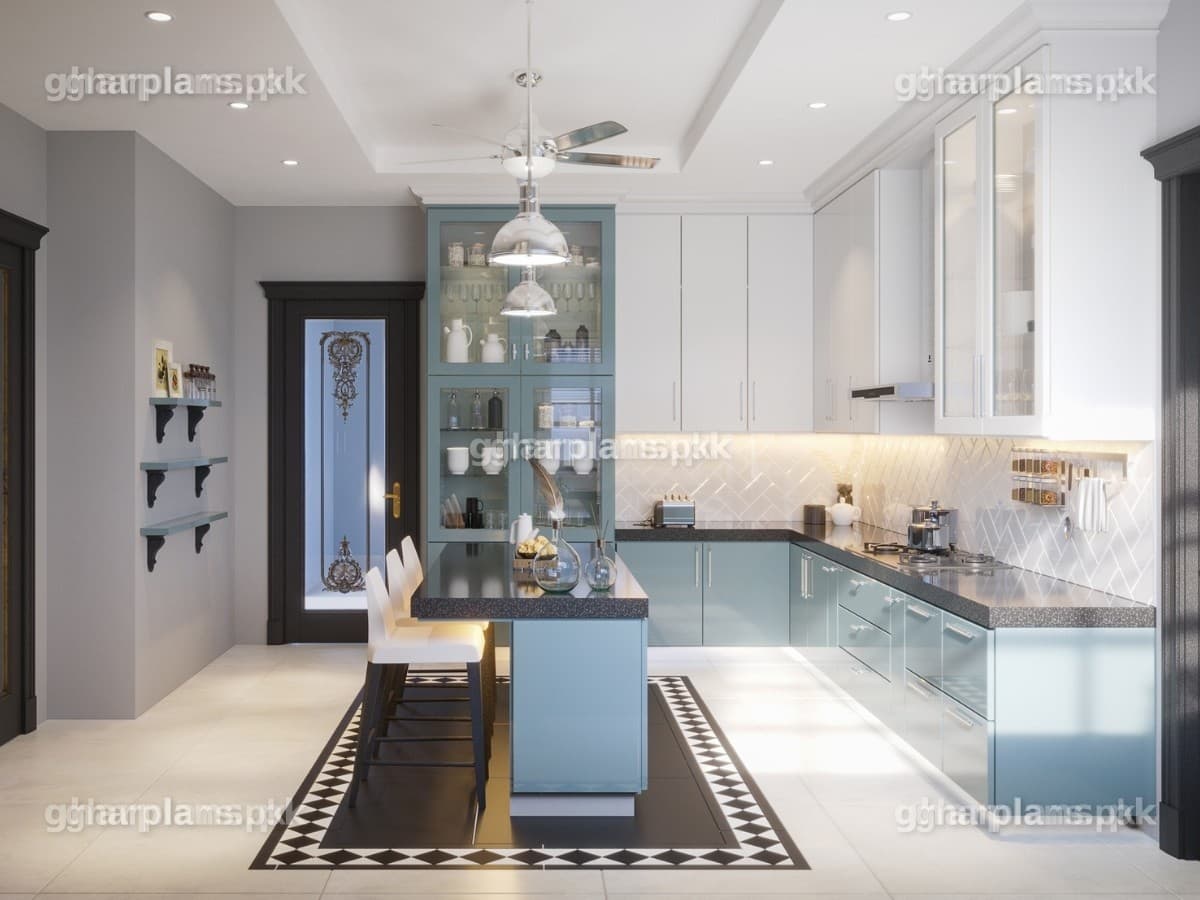 Modern Large Sized Kitchen Design in Pakistan Modern Large Sized Kitchen Design in Pakistan