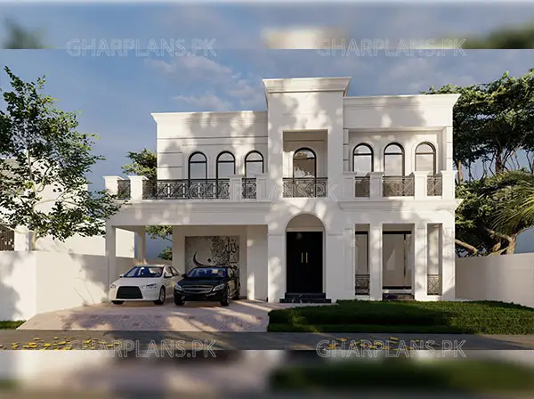 Classical Premium quality 1 Kanal House Design with basement feature