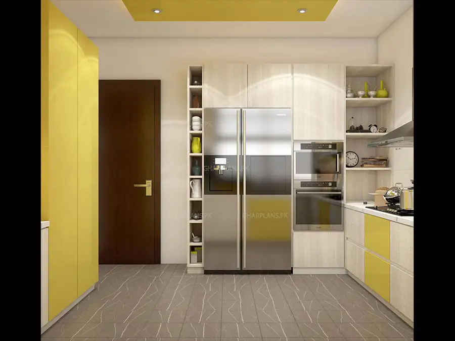 Kitchen Interior design-MDF on Cabinets