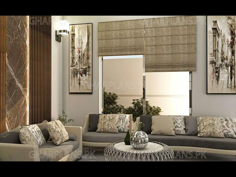 Window Blind Style-Modern Drawing Interior Design