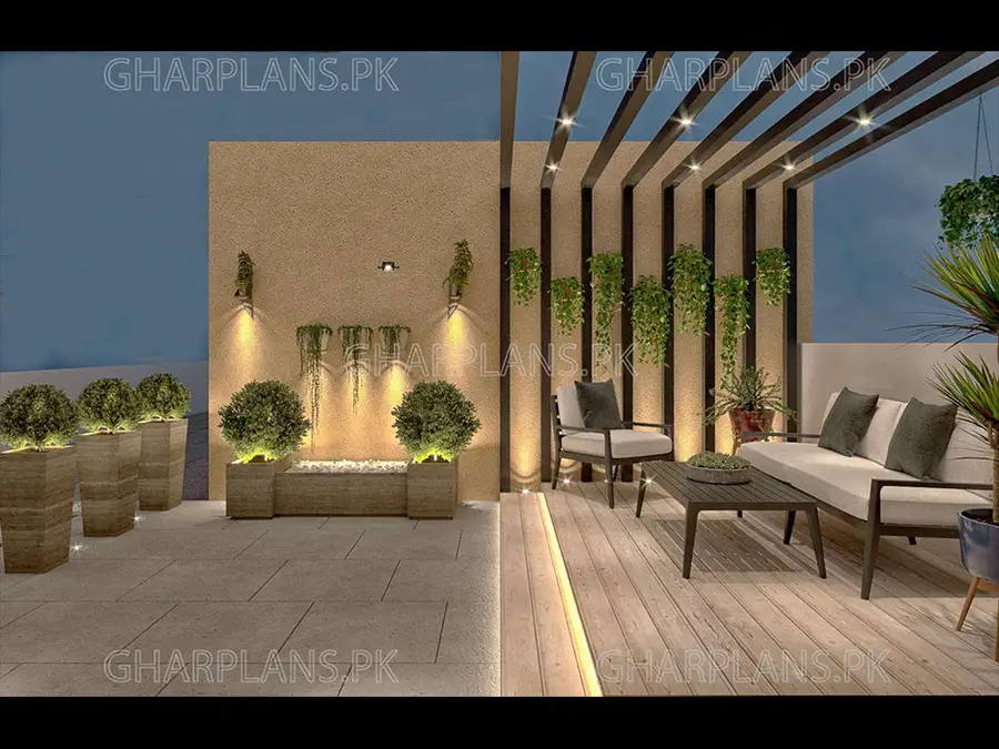 Modern Terrace design-Use of Planters
