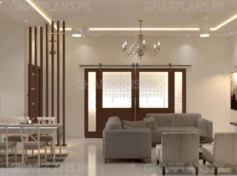 Tv lounge/ dining interior design