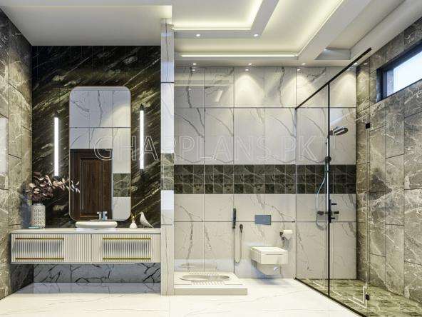 Spacious Bathroom Design