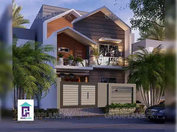 Best 125 square yards house design with 4 bedrooms feature