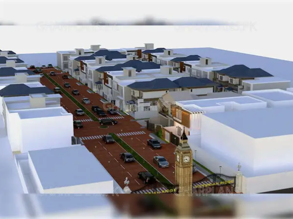 Good looking Victorian housing society 3D views feature
