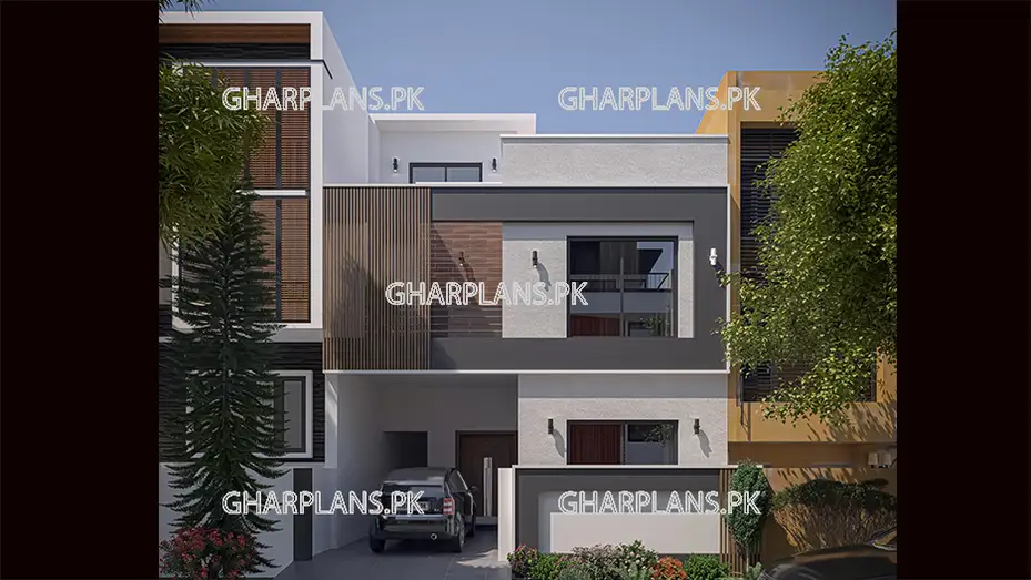 Beautiful 3 BHK House Design For 5 Marla House ELEVATION