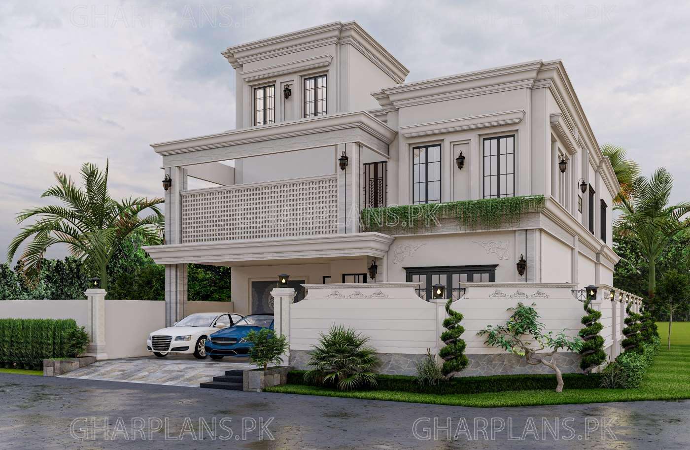 New Luxurious 1 Kanal House Plan With 6 Bedrooms Ghar Plans