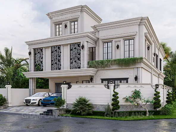 New Luxurious 1 Kanal house plan with 6 bedrooms