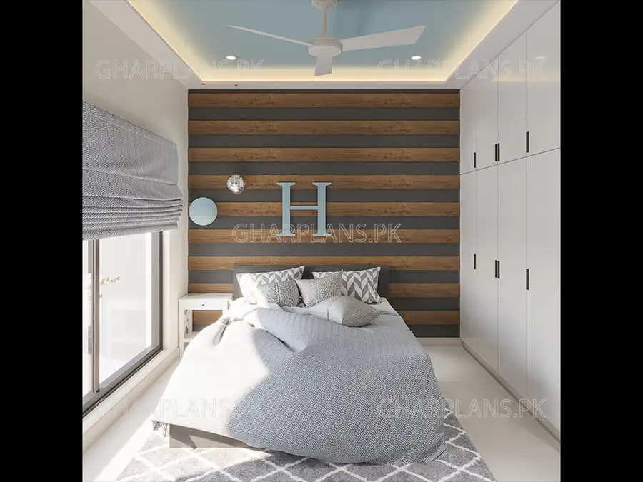 Refreshing and Playful Bedroom Design For Teenager